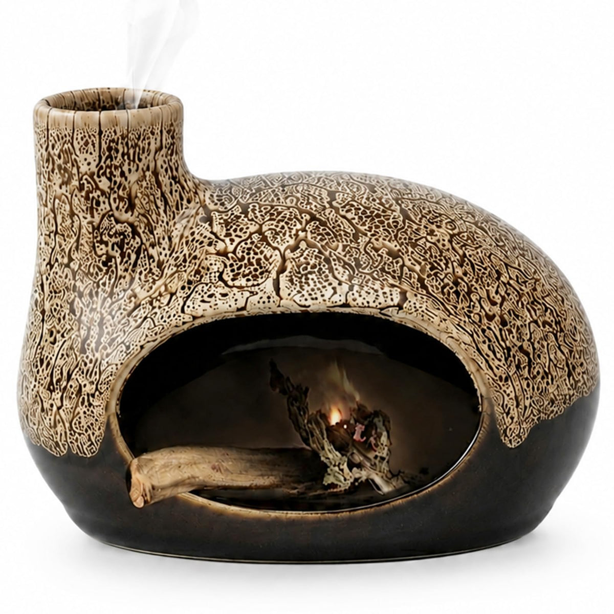 Handcrafted Ceramic Palo Santo Holder (White)