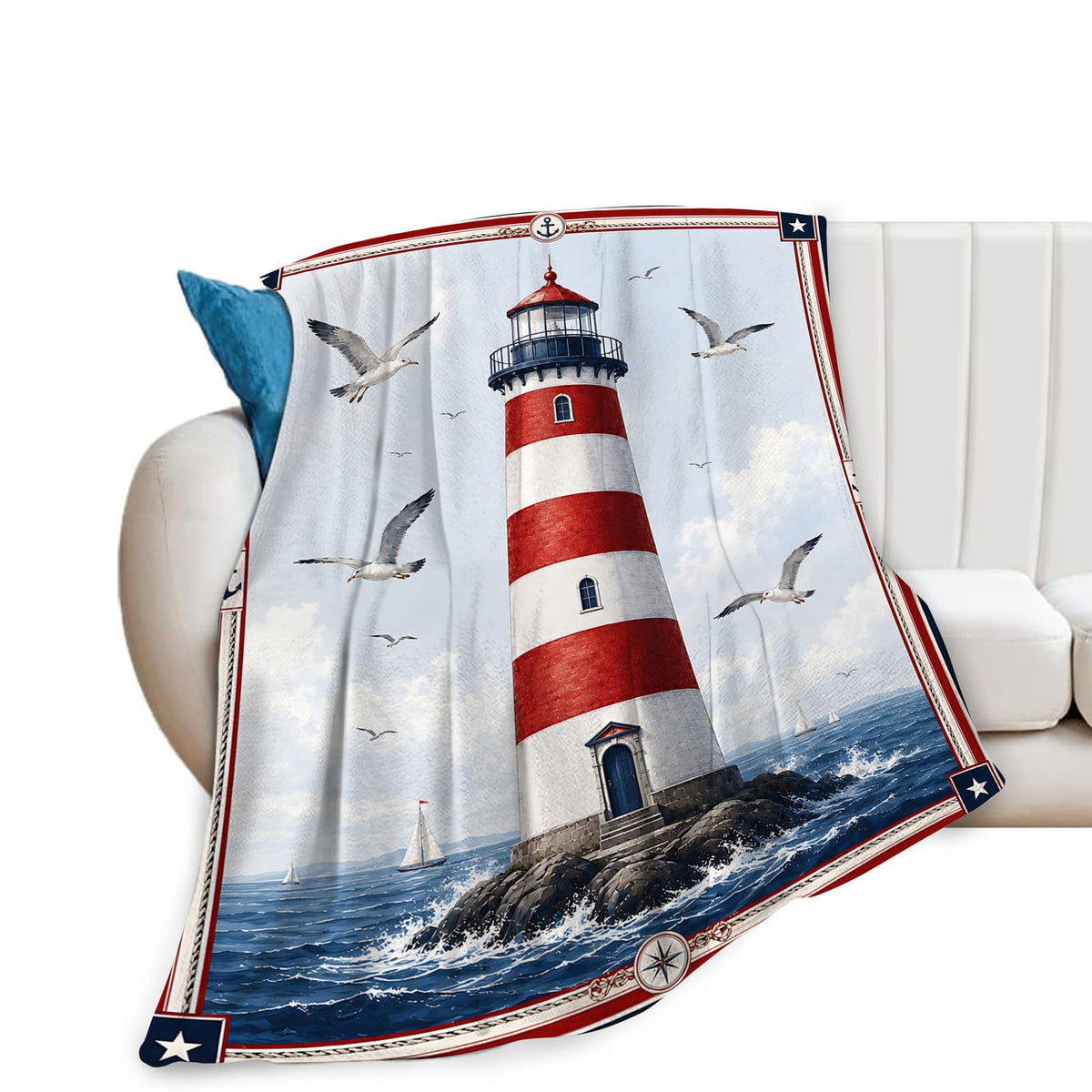 Lighthouse Blanket (50"x60" / Lighthouse)