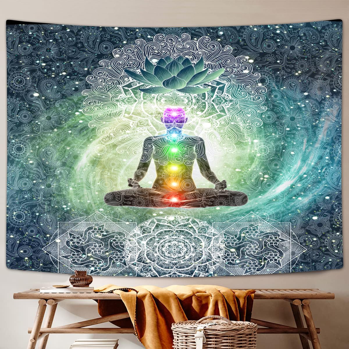 Meditation Large Tapestry (70"L x 90"W)