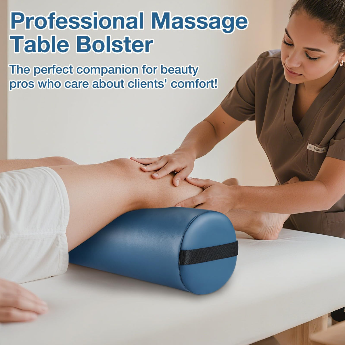 26 x 6 In Full Round Massage Bolster (6" Full Round - Blue)