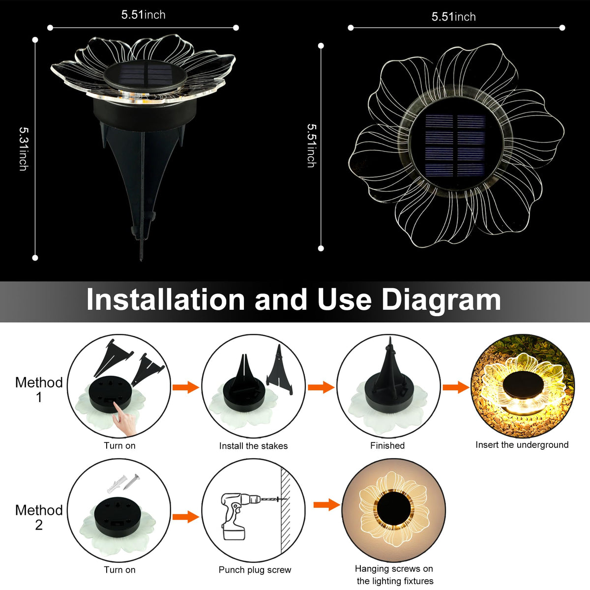 Solar Flower Shaped In (petal)