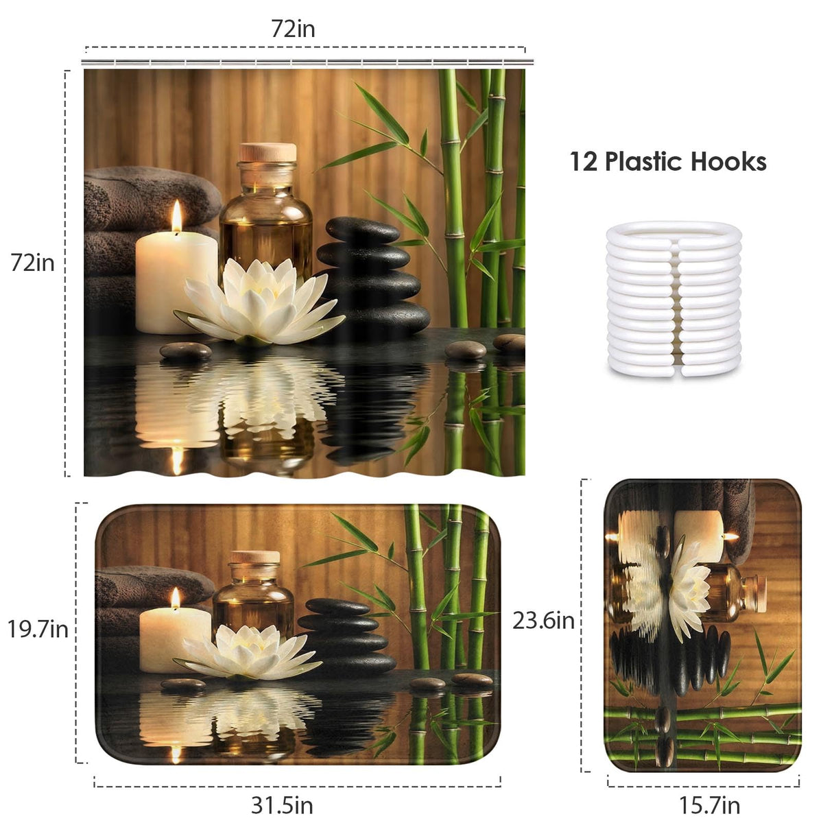Bathroom Set of 3 (Modern 1)