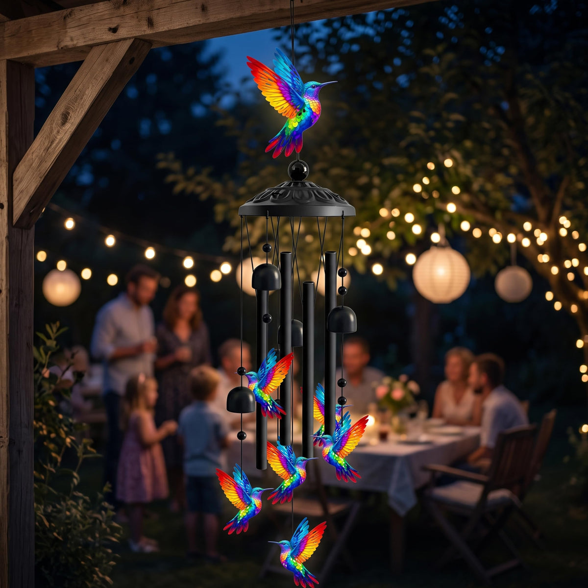 Hummingbird Wind Chimes for Outside (Hummingbird)