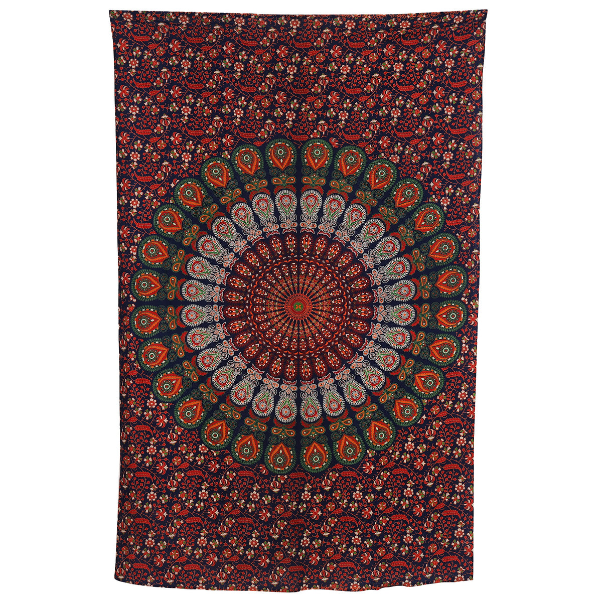 Cotton Golden (Golden Red Green / 72"L x 54"W)