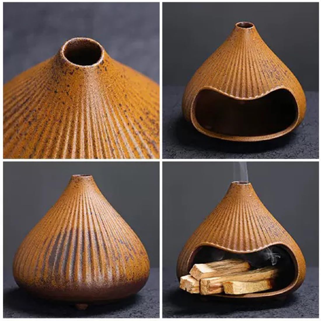 Ceramic Incense Holder (Brown 02)