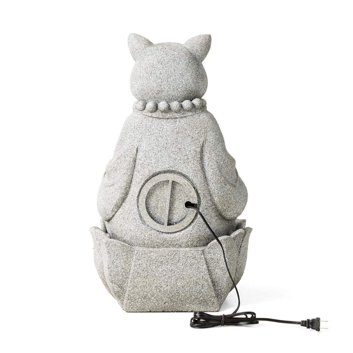 Water Fountain Outdoor (Concrete Cat / 22"H)