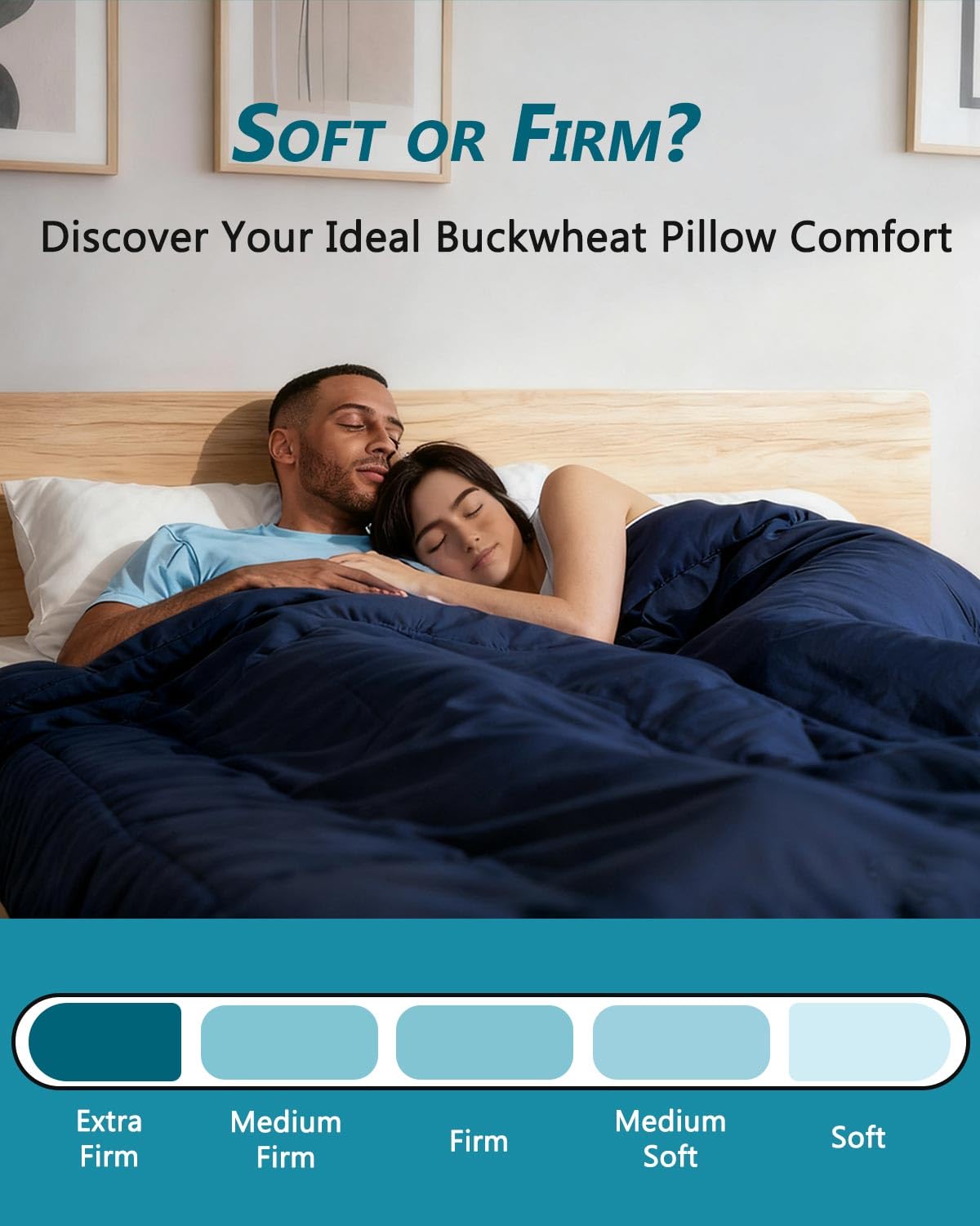 Adjustable Buckwheat Cervical Roll Pillow (Red)