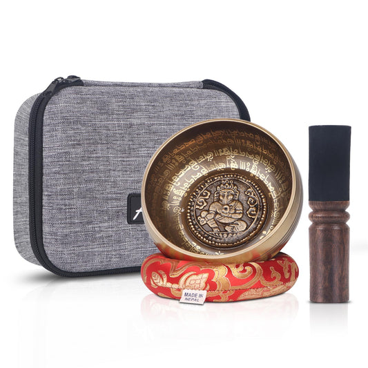Tibetan Singing Bowls Set (5inch Ganesha)