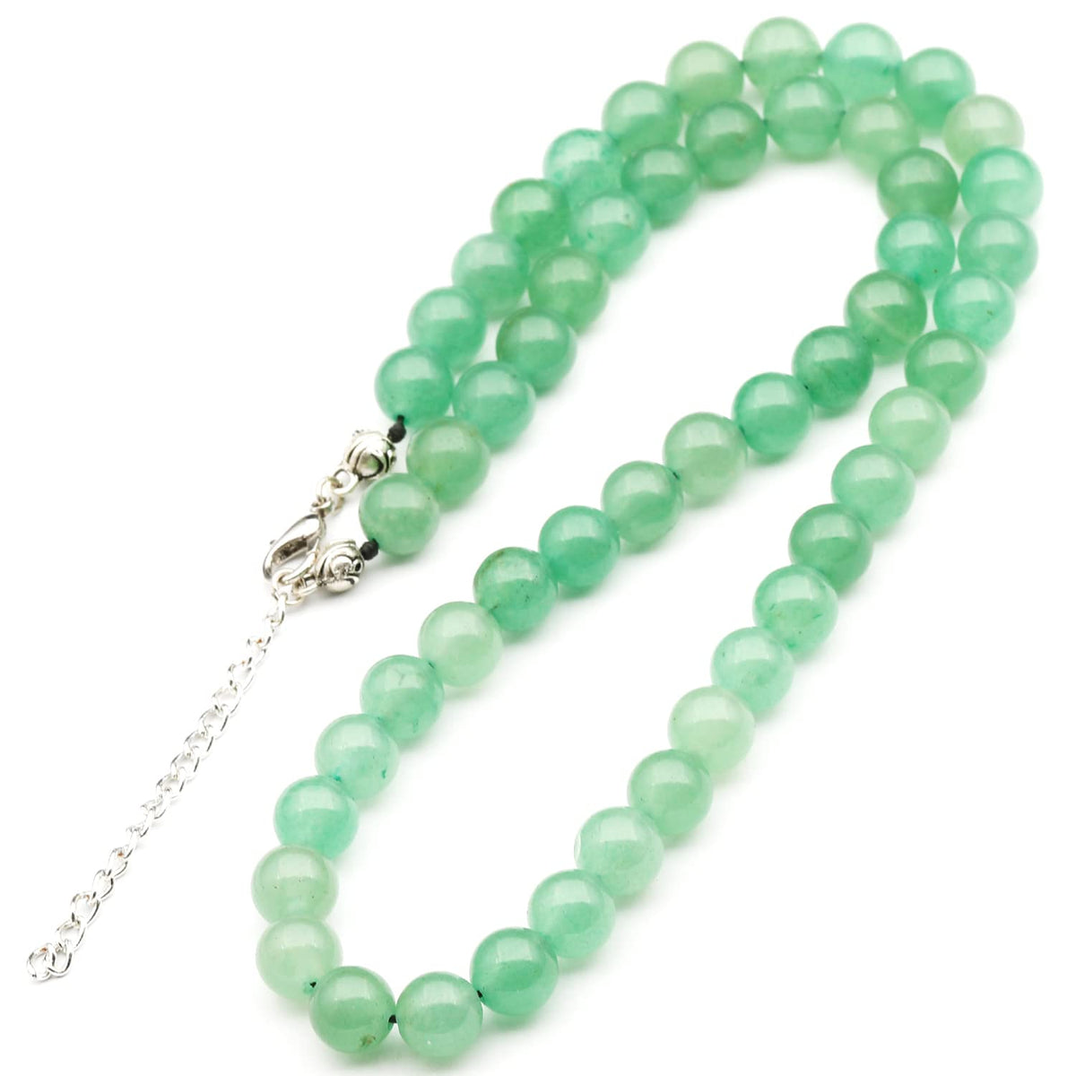 Natural Green Aventurine Beaded Choker Necklace (Green Aventurine / 14 Inches)