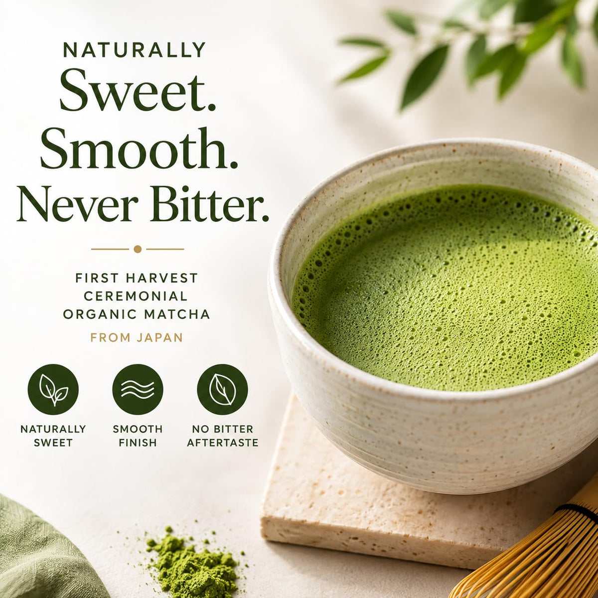 Organic Ceremonial Grade Matcha Powder 200g (7 Ounce (Pack of 1))