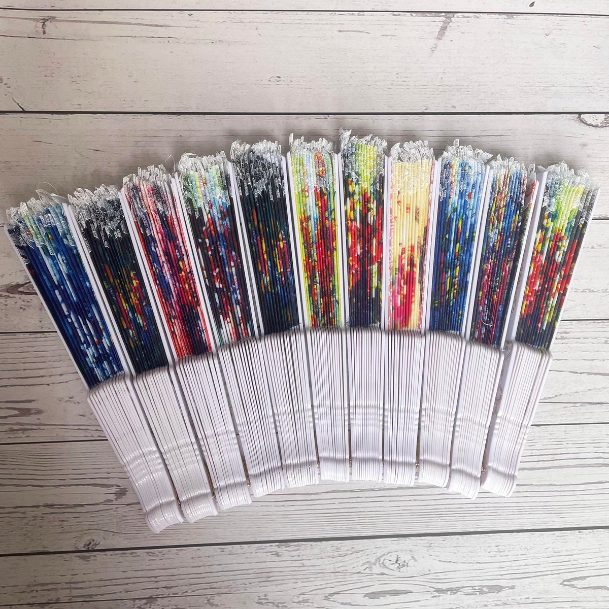 Spanish Folding Hand Fan (12 Pack,Spanish Floral,White)