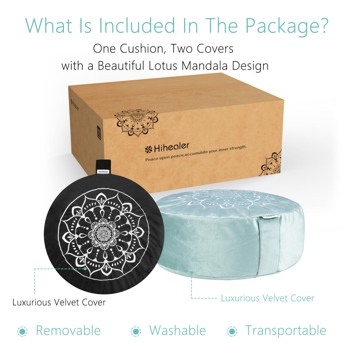 Meditation Cushion (Tranquil Night & Day)
