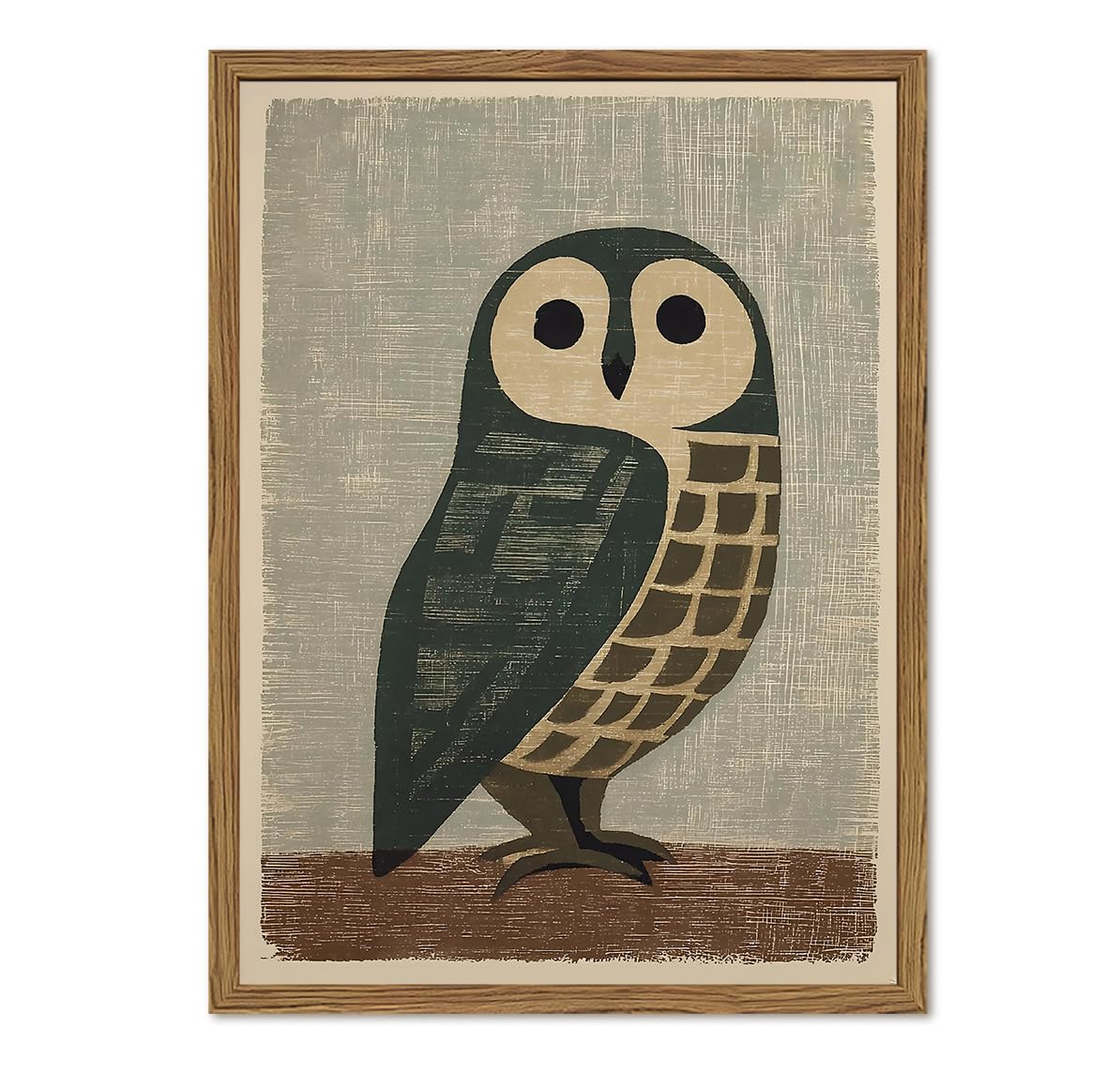 Japanese Owl Wall Art (Animal-O / 24"L x 16"W)
