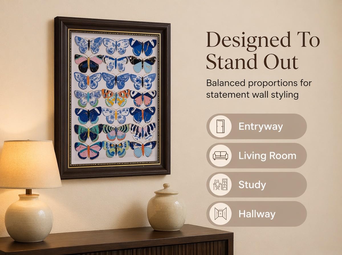 Chinoiserie Butterfly Wall Art (Butterflys / 16"L x 12"W)