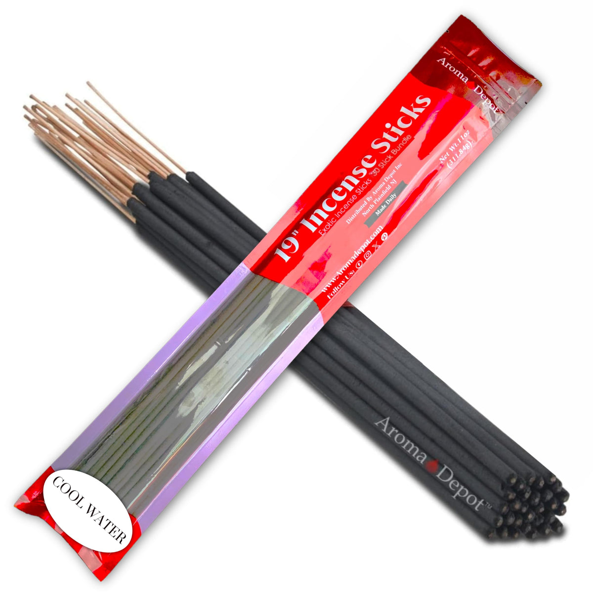 19'' Cool Water Type Most Exotic Incense Sticks. One Bundle Approx 27 to 30 Sticks