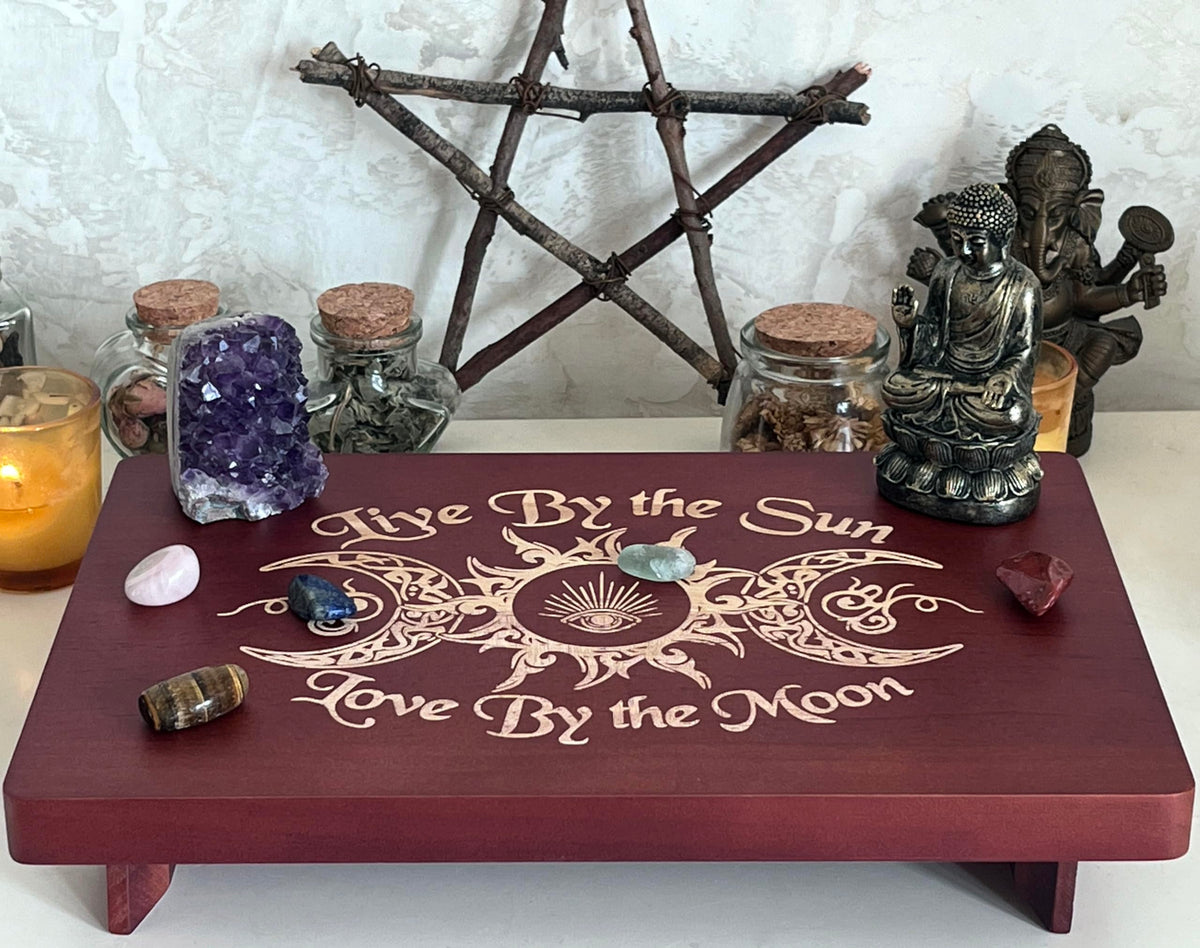 Altar Table Meditation Table (Triple Goddess)
