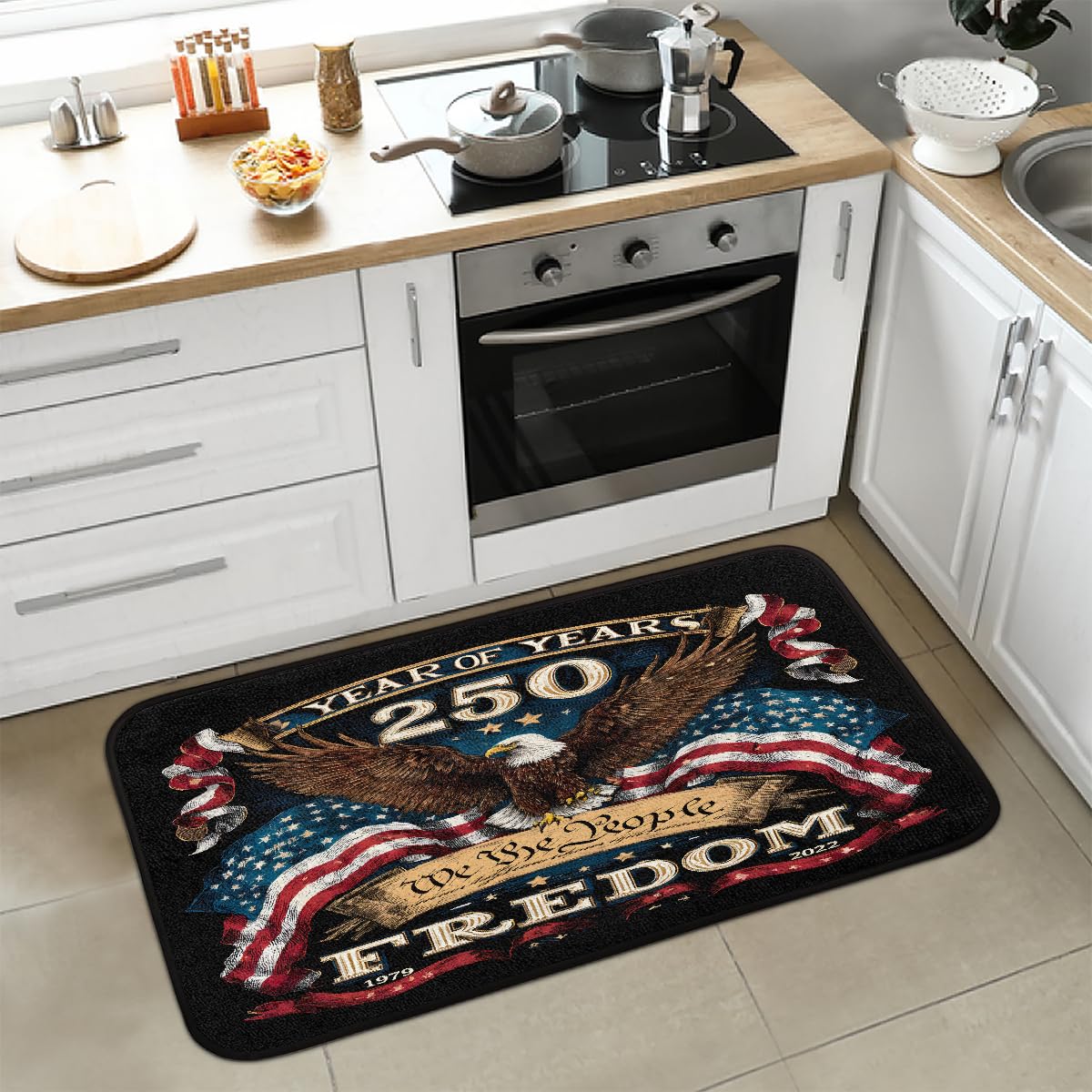 Bald Eagle Kitchen Rugs Kitchen Mats Non Slip Floor Mat (Color 8)