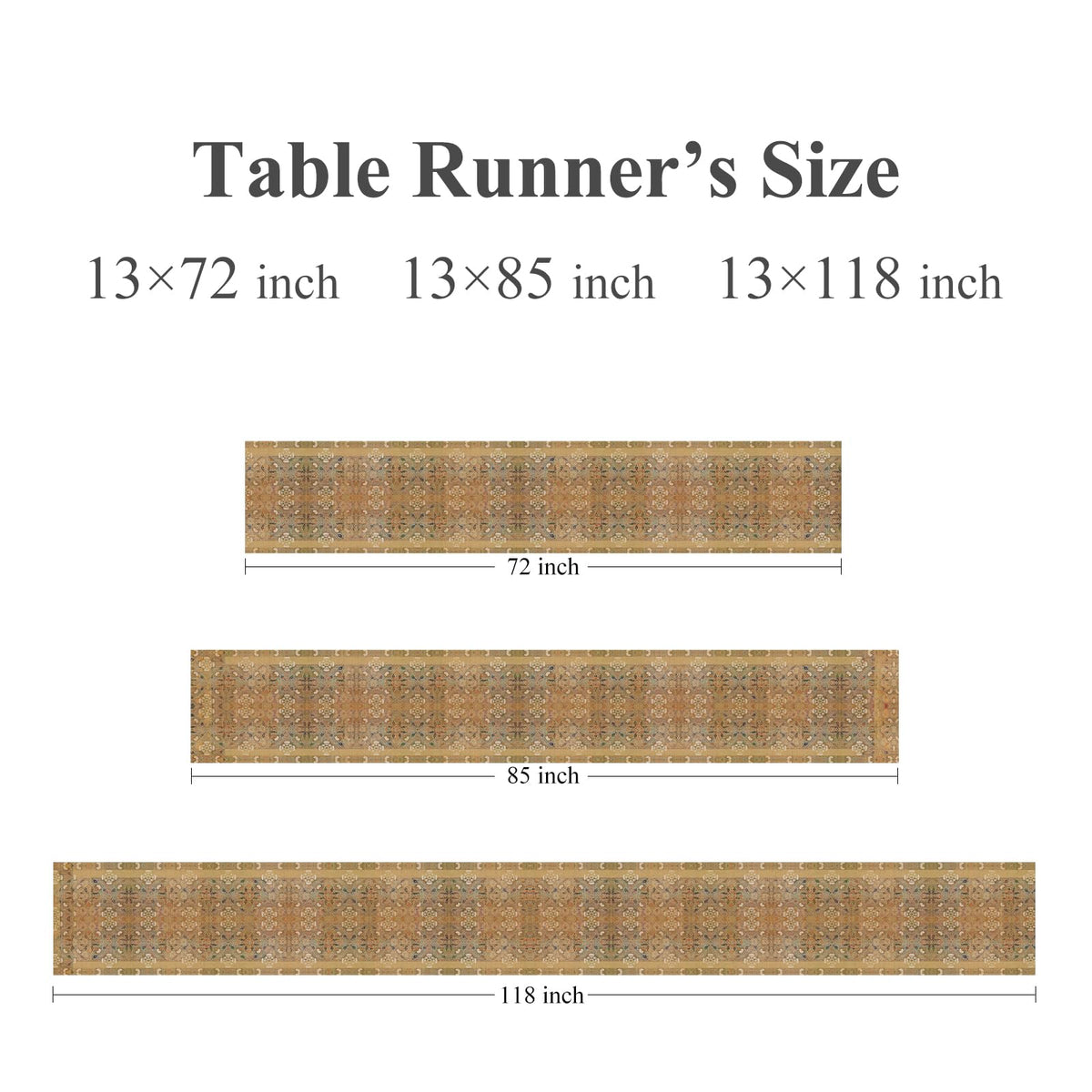Hidden Bridge Floral Brocade Table Runner 13x85 Long Fall Decor (Petal Rain · Rectangular 13x85 Inch)