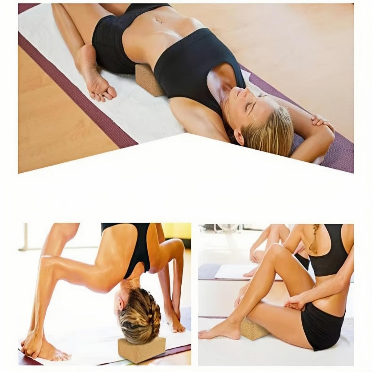 Yoga Block Fine (Cork 1-pack / 4" x 6" x 9")