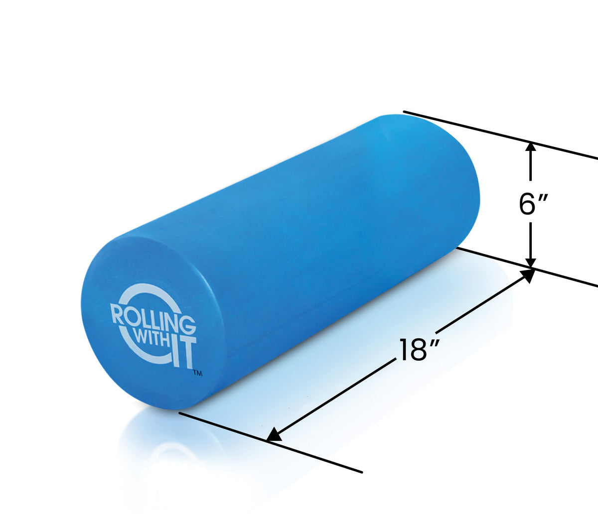 High Density Foam Roller for Physical Therapy (18 x 6 Inch)