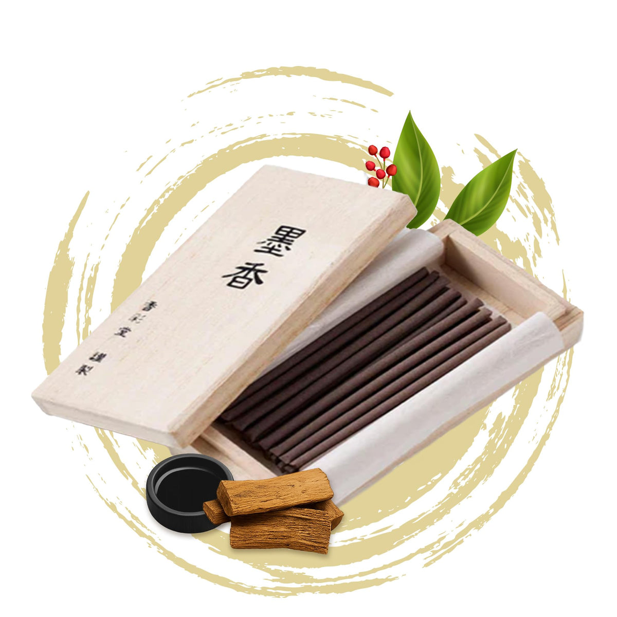 Hasegawa Japanese Smokeless Zen Ink Essence Incense (Zen Ink)