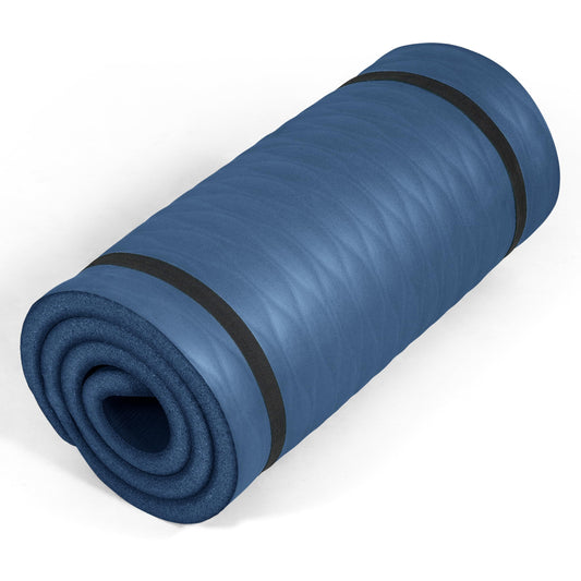 1" Extra Thick Yoga Mat (Mesh / Blue)