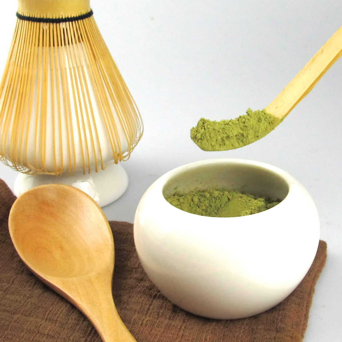 10 Piece Japanese Matcha Tea Set (White)