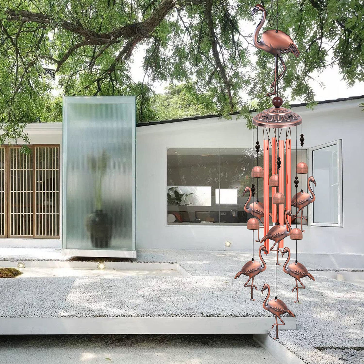 Outdoor Flamingo Wind Chimes Decor Gifts for Mom