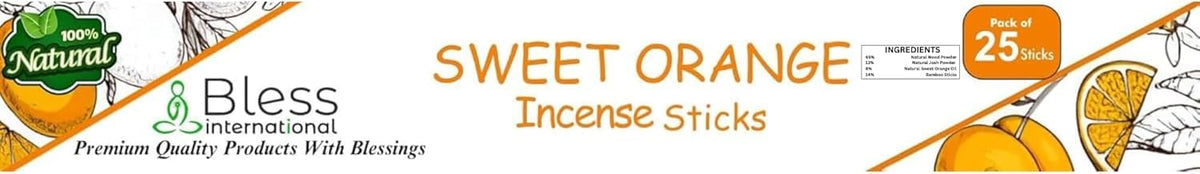 Bless International Sweet Orange 100% (Sweet Orange / 25 Sticks (1.4 OZ/40 GM))