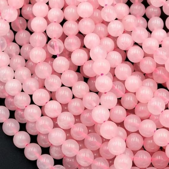 About 180 Pcs Rose Quartz Beads for Jewelry Making 4 MM Rose Quartz Gemstones Loose Stone Beads (Rose Quartz / 4MM, about 180pcs)