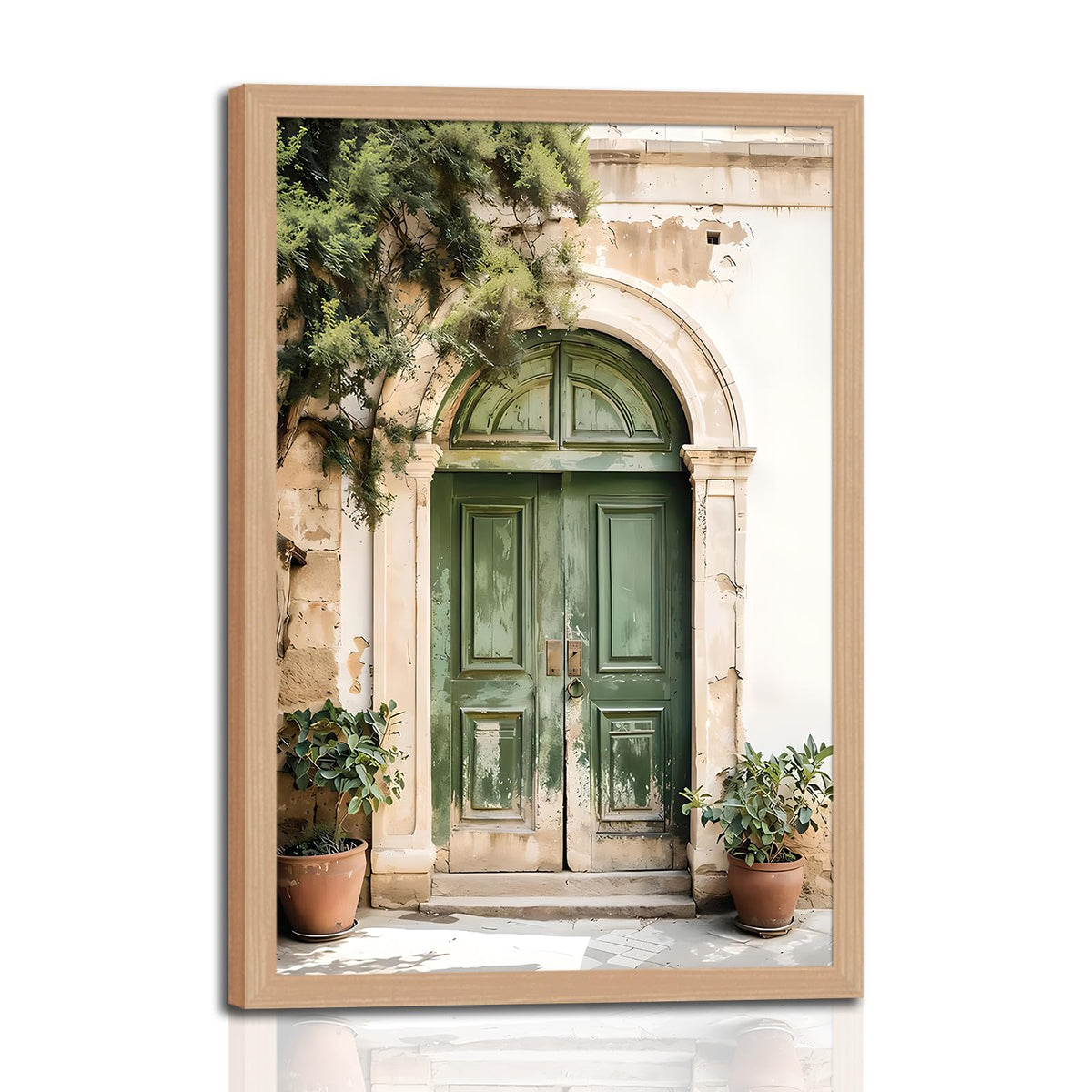 Mallorca Green Door Wall Art (Window / 12"L x 16"W)