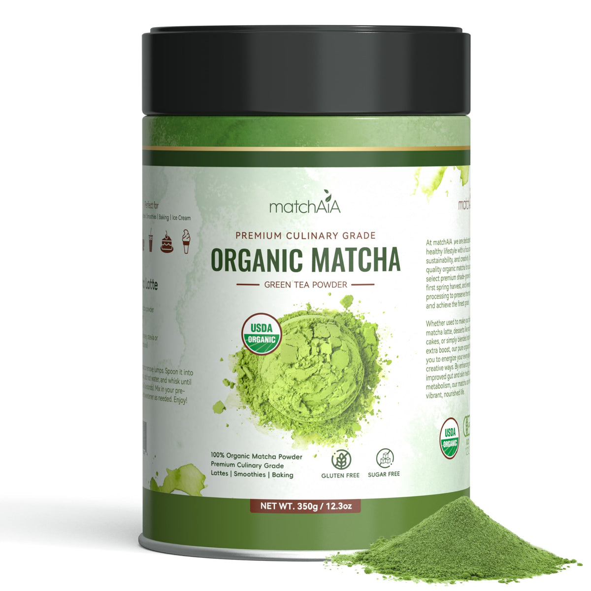Organic Matcha Powder (12.3 Ounce (Pack of 1))