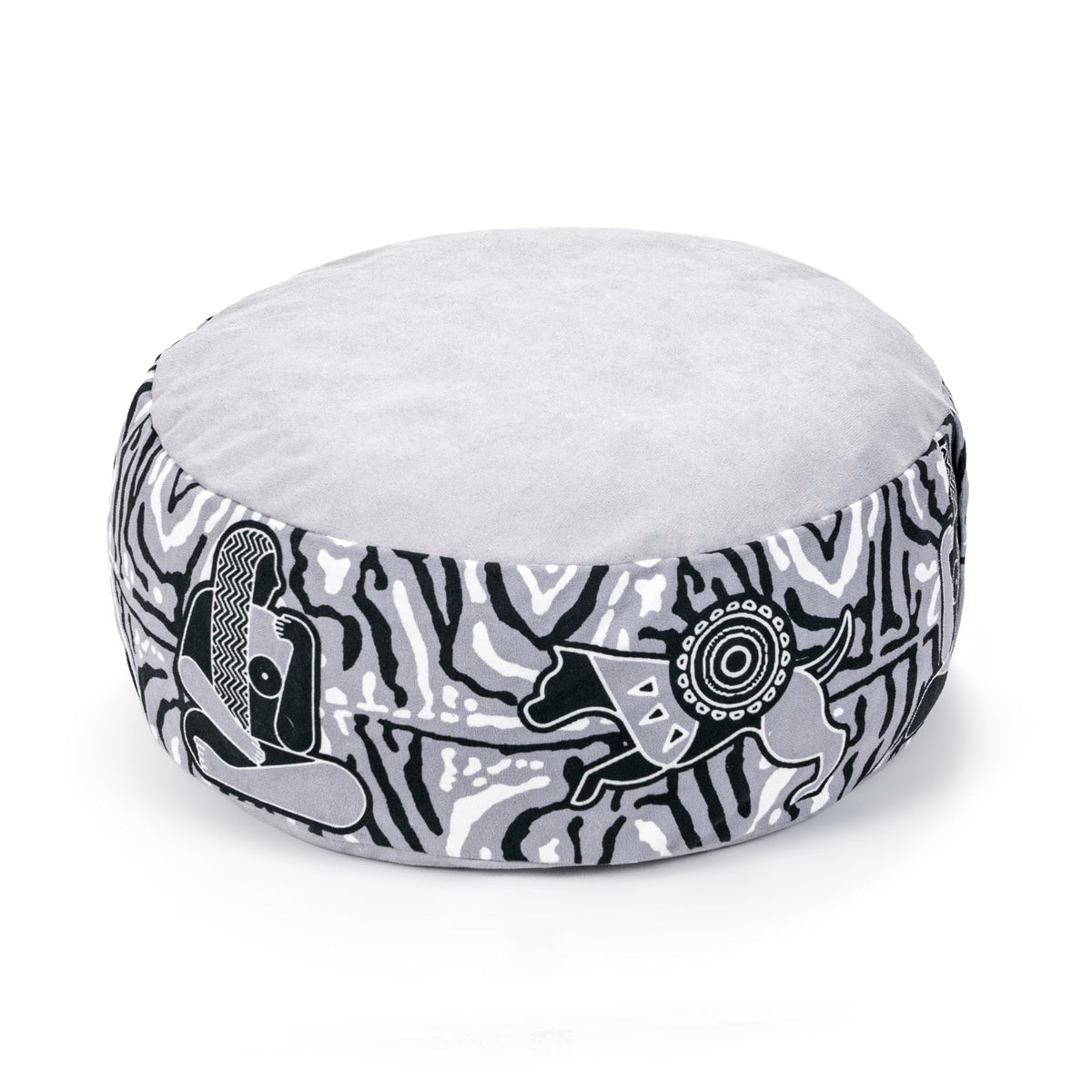 Royal Court Zafu Meditation Cushion (Gray)
