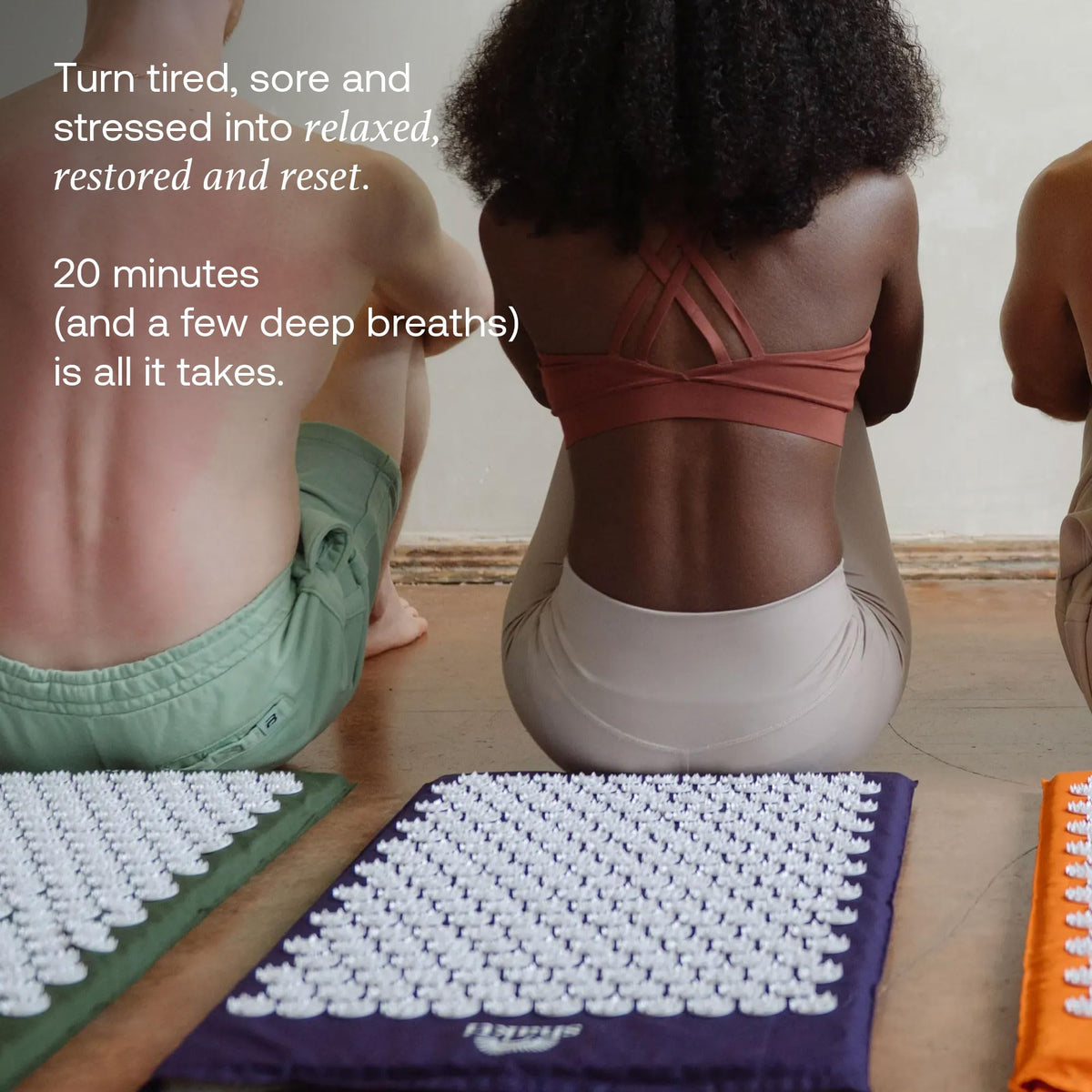 Acupressure Mat for Tension Release (Level 3 / Indigo)
