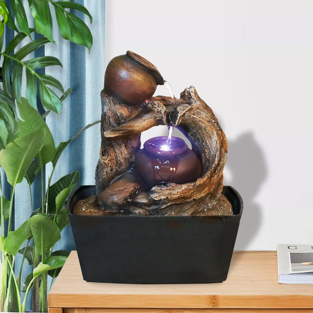 Resin Trunk with jar (Brown)