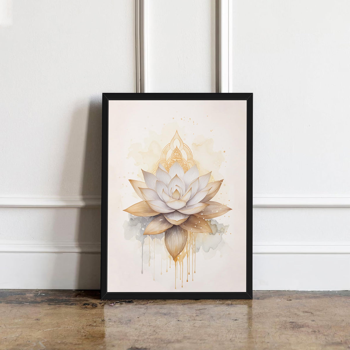 Wood Framed Tree of Life Wall Art Set of 3 (Golden Tree of Life / 24"L x 16"W)