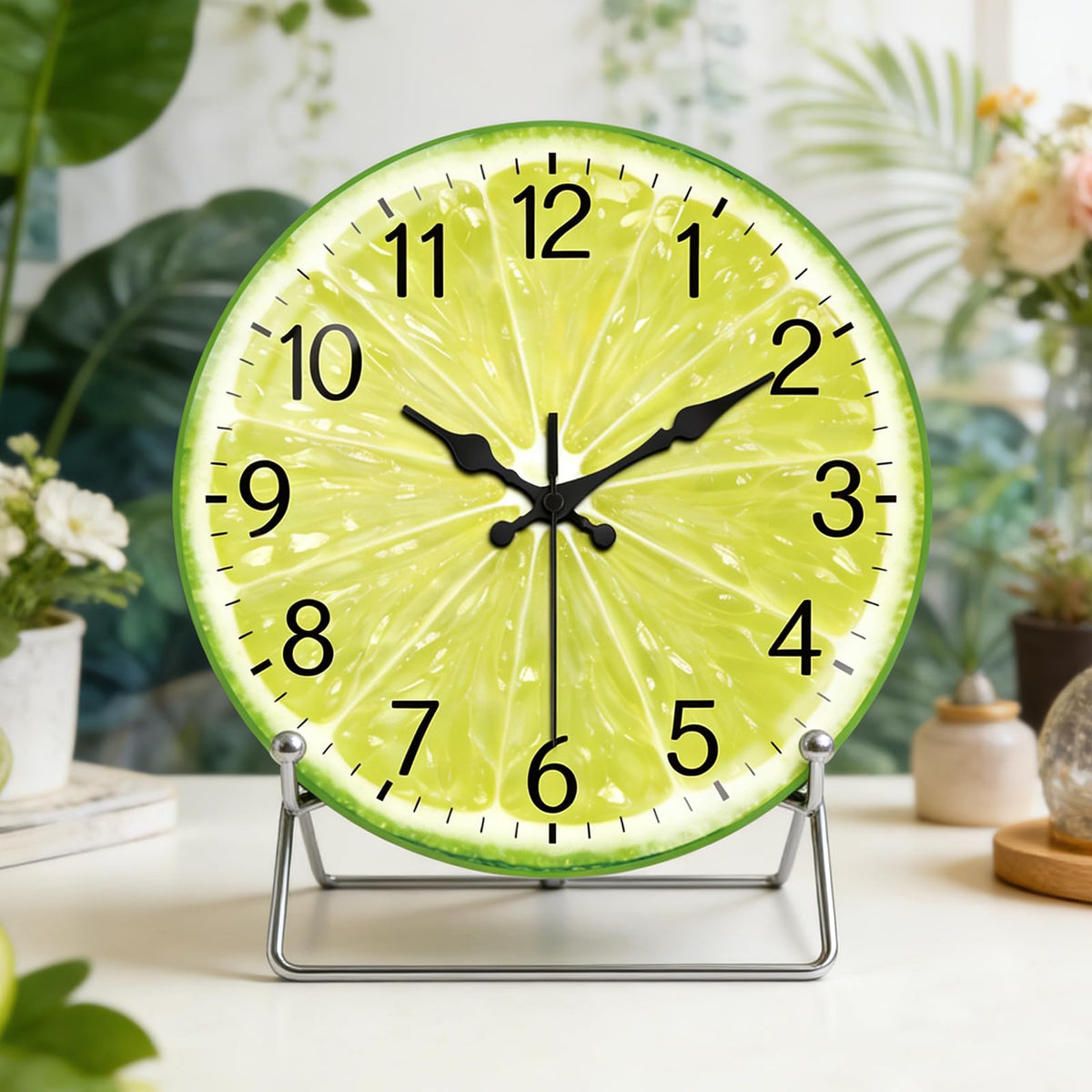 Lime Slice Wall Clocks Battery Operated (Lime Slice)