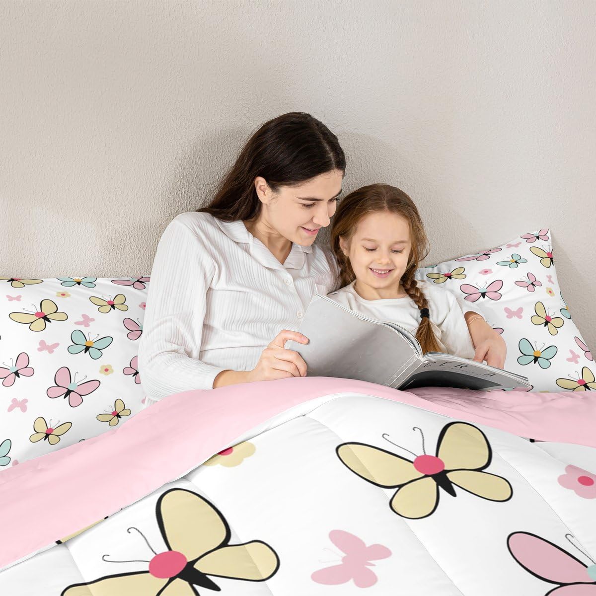 Butterfly Comforter Set Toddler Size for Kids Boys Girls (Multi 808 / Toddler)