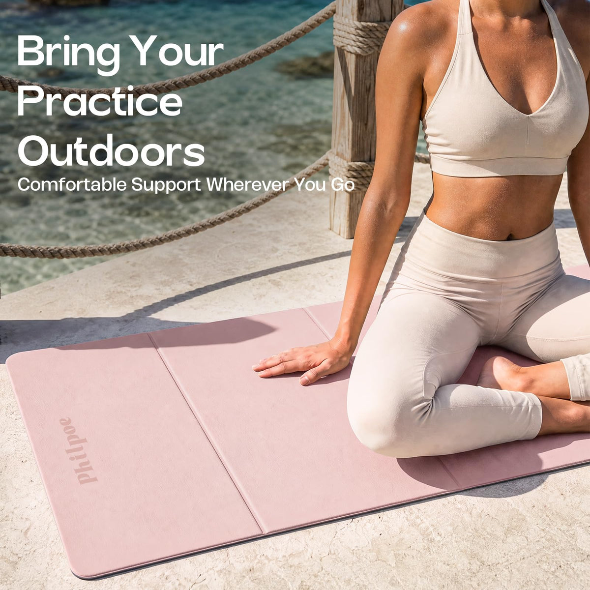 Foldable Yoga Mat (Pink)