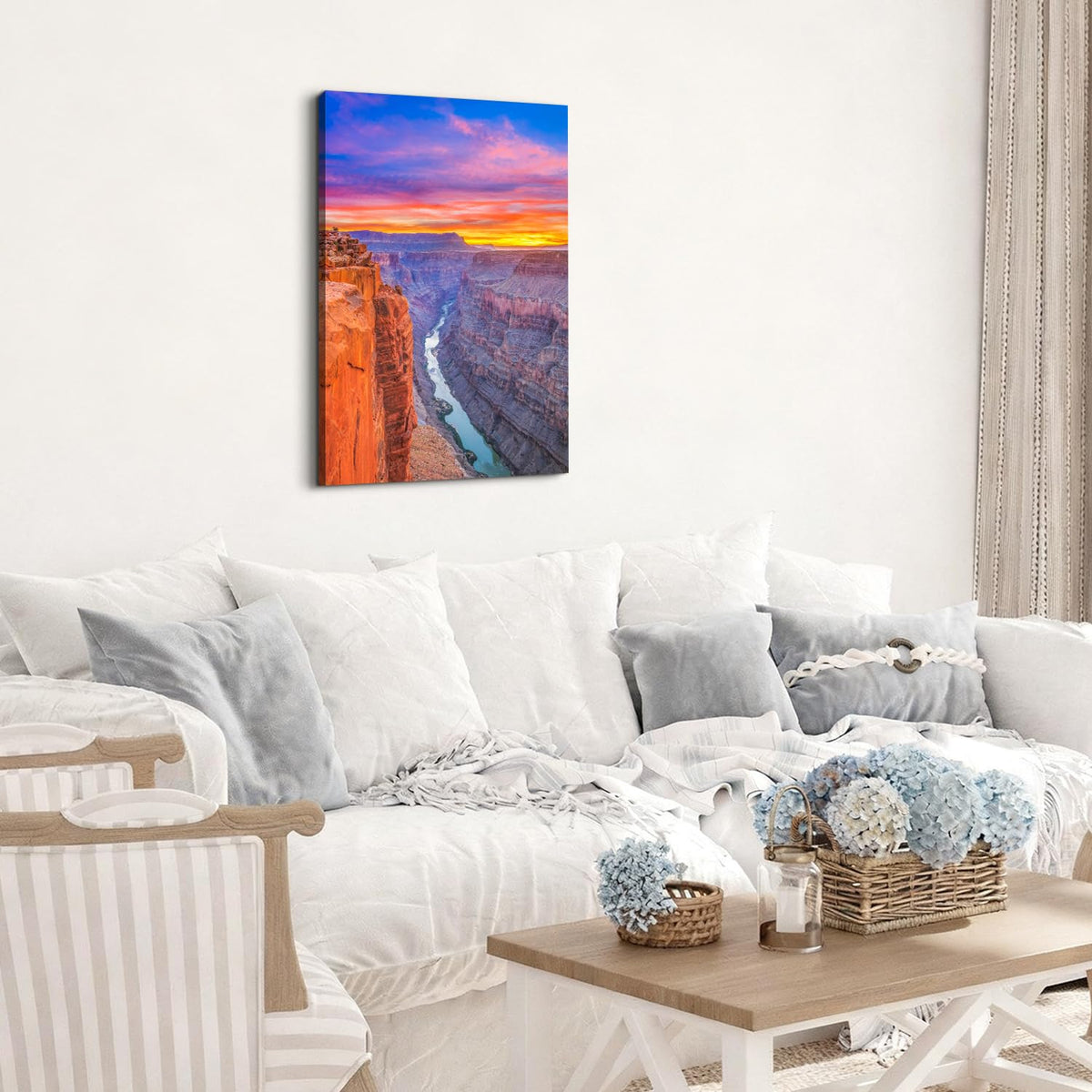 Nature National Park Wall Art Sunset Grand Canyon Pictures Wall Decor for Living Room Bedroom Nature USA Rock Mountains Landscape Canvas Prints Wilderness Posters Artwork Home Decorations 16x24" (16"L x 24"W / Nature20)