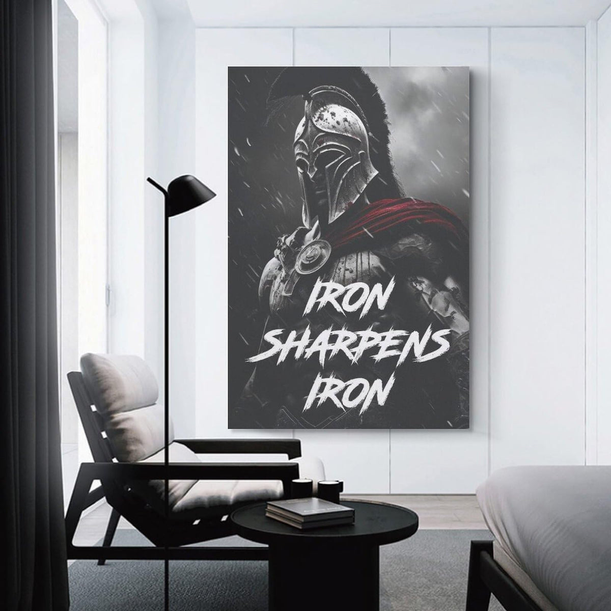 I Am A Spartan Gym Motivation Canvas Printing Wall Art Prints Wall Decor Posters Red Black Obstacle Race Warrior Fitness Industrial Home Gym Garage Office Decor 08x12inch (style-36 / 08x12inch(20x30cm) Unframe)