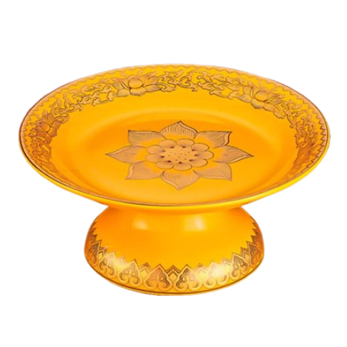 Buddhist Plate Offering Bowls Tray (8in / D)