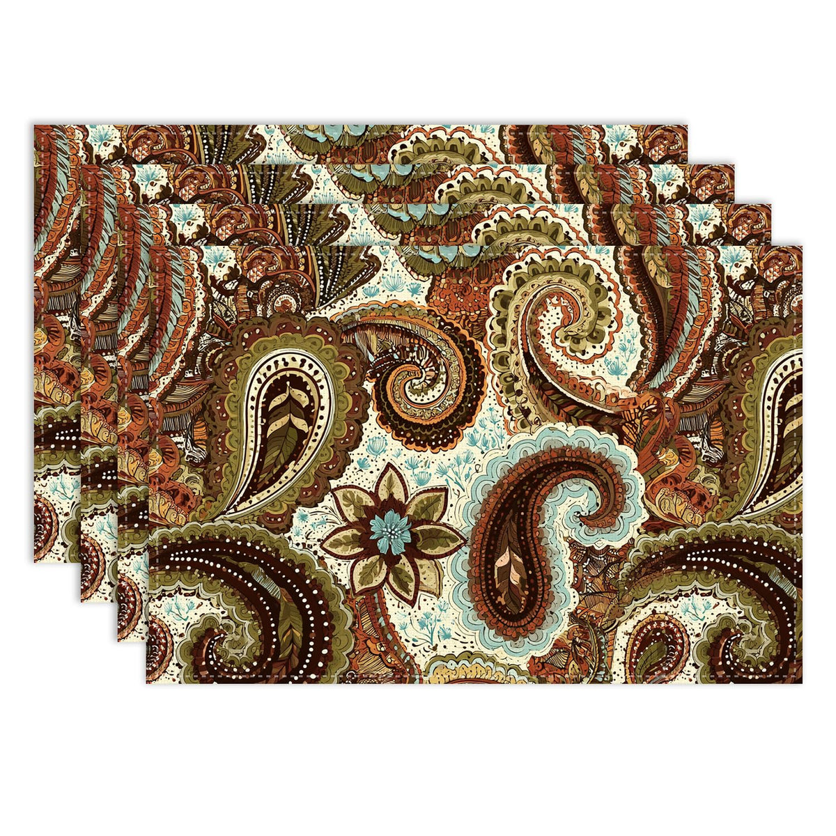 Paisley Placemat Set of 6 (Bohok-8 / 6pcs)