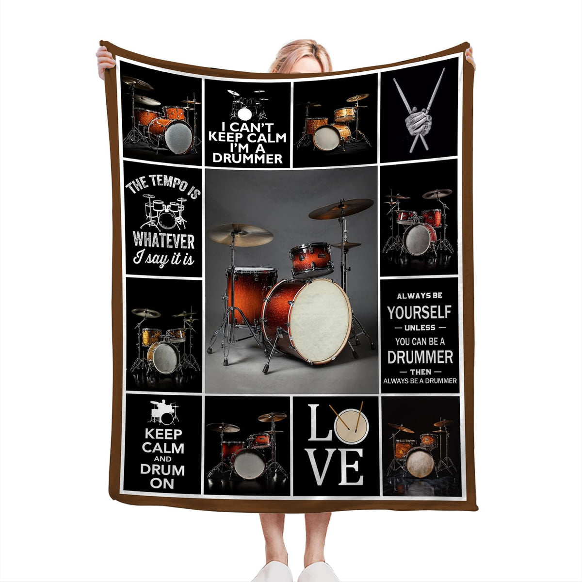 Drum Kit Throw Blanket (50"x60" / Drum)