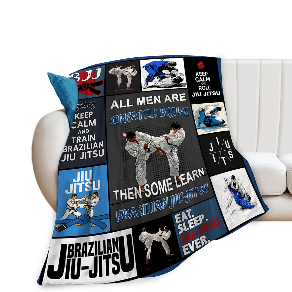 Brazilian Jiu Jitsu Throw Blanket (60"x80" / Jiu Jit-su)