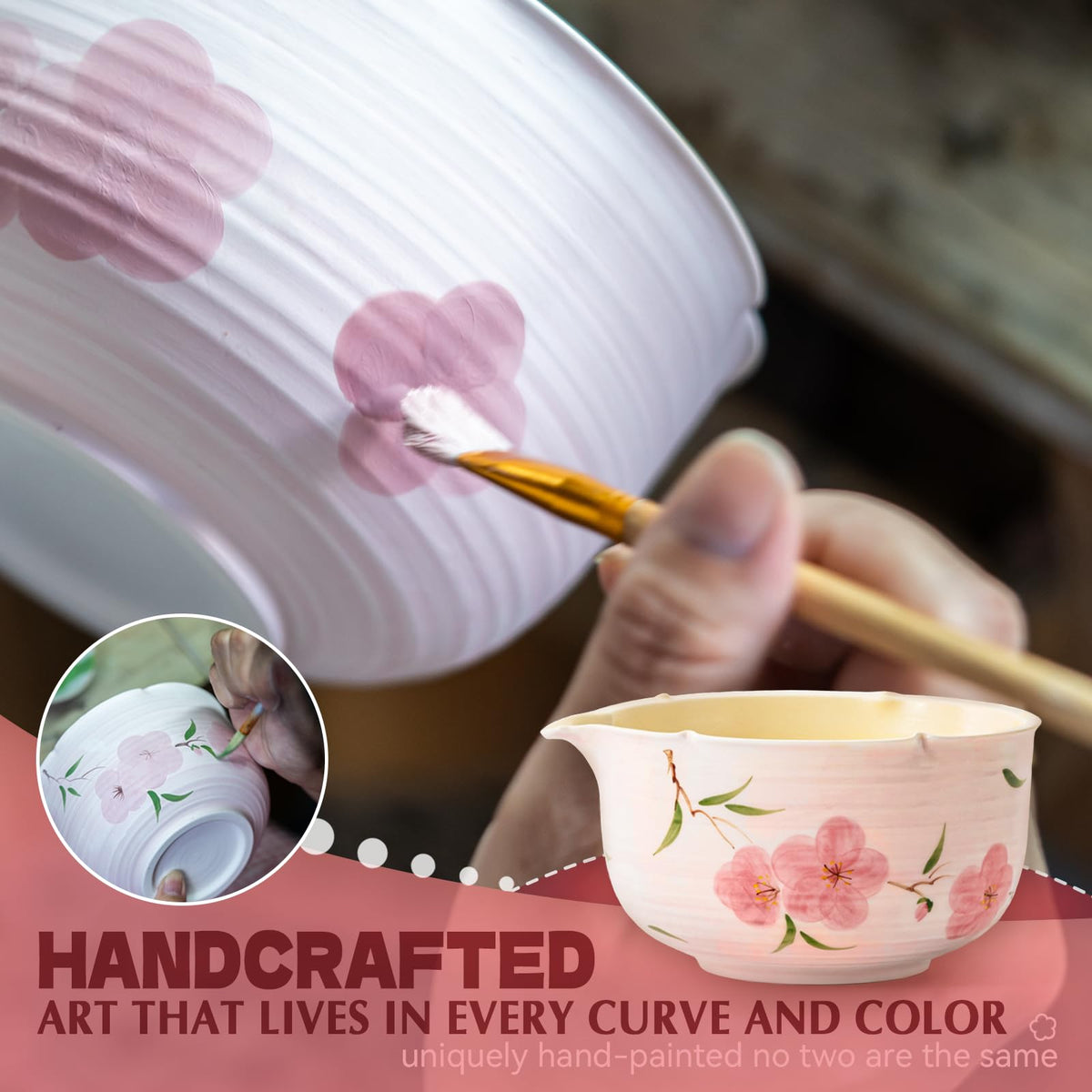 Matcha Whisk Set (Pink)