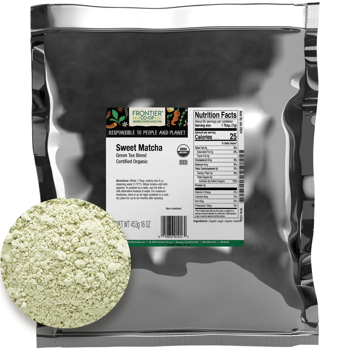 Organic Sweet Matcha Green Tea Powder (16 Ounce (Pack of 1))