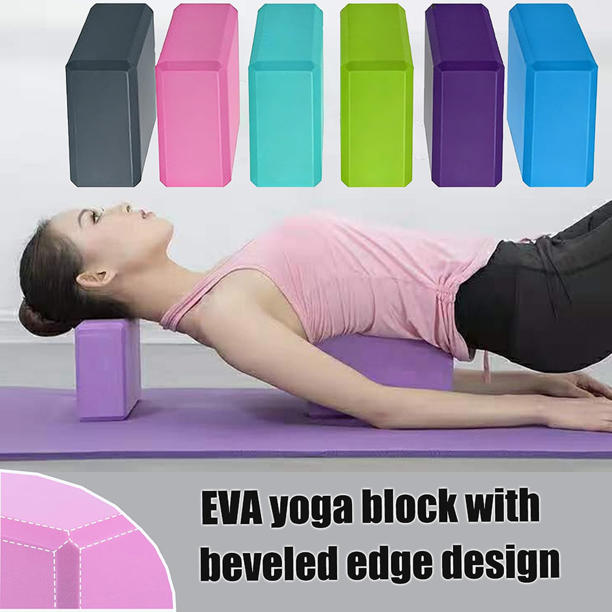 12 Pcs Foam Yoga Blocks Lightweight Non (12PACK)