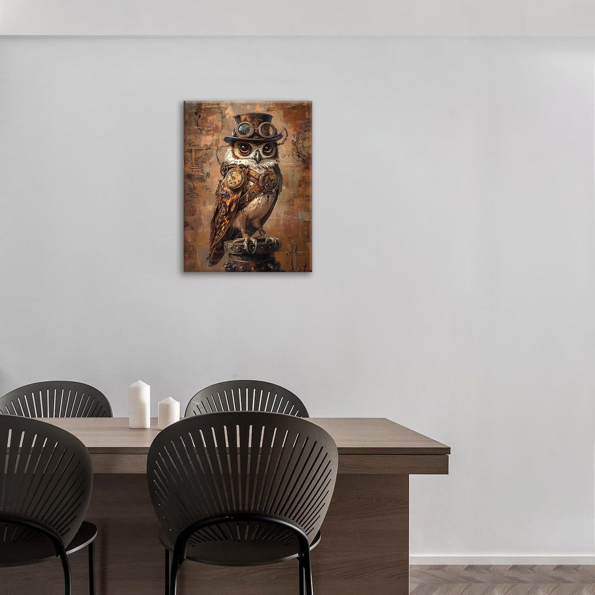 Steampunk Wall Art (16"L x 12"W / Steampunk Owl)