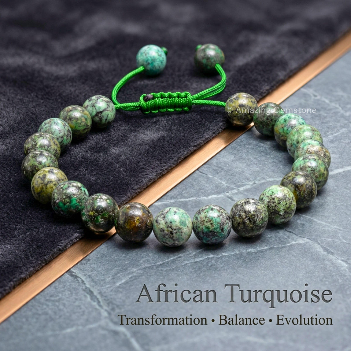 African Turquoise Bracelet for Women Men's Gifts (African Turquoise)